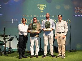 Enrique Valverde Asmar y Stefano Stefan lograron el mejor “score” en la Copa de Golf Cap Cana 2025