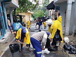 1,500 brigadistas de Alcaldía del DN combaten en las calles los efectos producidos por tormenta