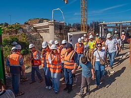Paliza encabeza inspección del muro fronterizo en Dajabón, canal La Vigía y presa de Guayubín