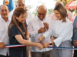 Carolina entrega primera etapa del bulevar y parque Pedro Livio Cedeño