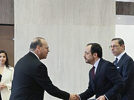 Embajador Olivio Fermín presenta Cartas Credenciales ante el Presidente de Chipre