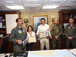 Cooperación estratégica entre Estados Unidos y República Dominicana se fortalece a bordo del USS Nimitz
