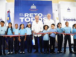 Gobierno inaugura infraestructuras educativas en favor de 2,660 estudiantes en el Gran Santo Domingo
