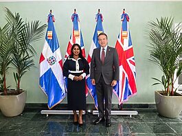Ministra británica Uma Kumaran inicia en República Dominicana suprimera visita oficial al Caribe para impulsar la cooperación enseguridad, inversión y desarrollo