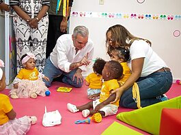 Presidente Abinader fortalece atención a la primera infancia con inauguración del CAIPI Canastica en San Cristóbal, que beneficiará a más de 250 niños y niñas