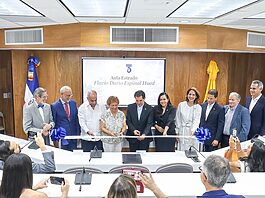 PUCMM inaugura aula estrado en honor al jurista Flavio Darío Espinal Hued